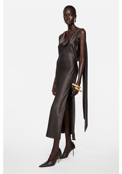 abito satin donna grafite ACNE STUDIOS | A20841BZG